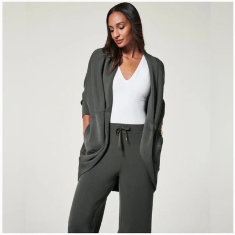 NWOT SPANX AirEssentials Cocoon Cardigan in Dark Palm 2X